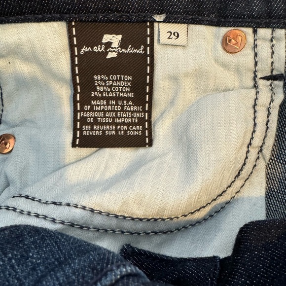 7 for all Mankind Dojo Cropped Jeans Size 29 NWT - Picture 7 of 8
